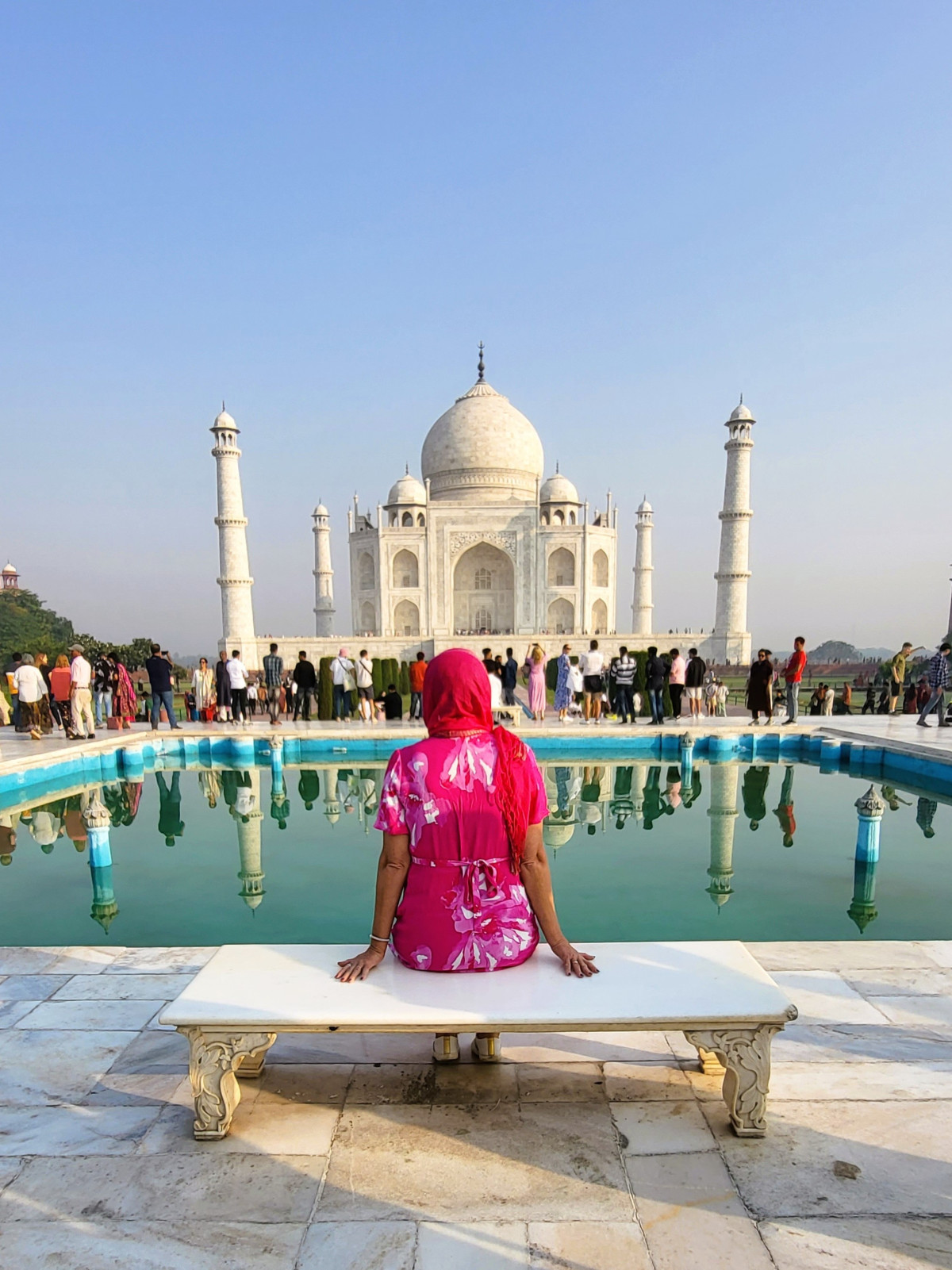 Taj Mahal, India - absolutt ikke utenfor turisttråkket ...