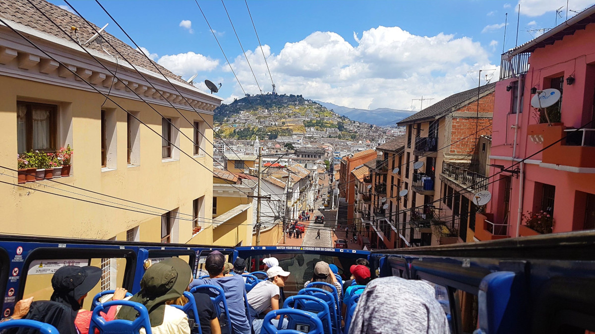 Quito er en helt fantastisk by 2850 moh i Andesfjellene.