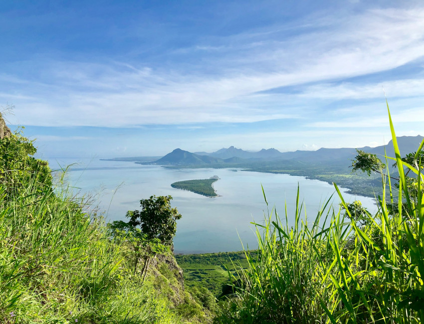 Utsikt fra Le Morne - sør på Mauritius