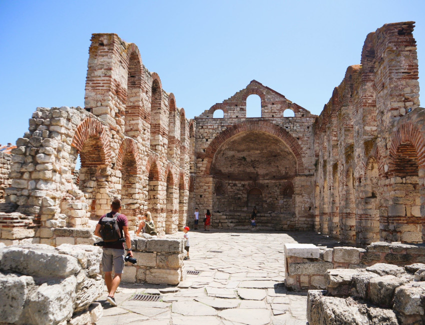 Oldtidsruinene i Nessebar - Bulgaria