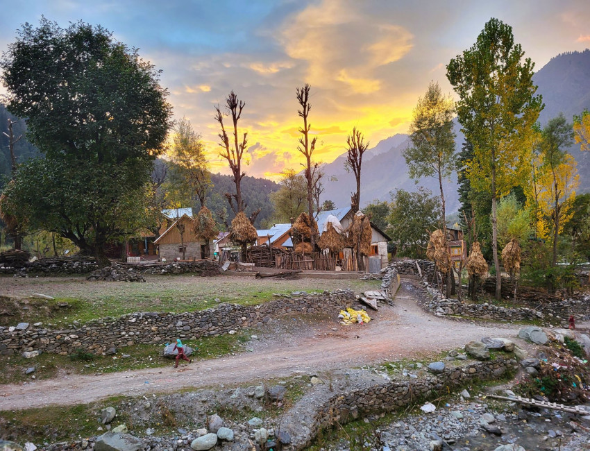 En liten landsby in the middle of nowhere - Kashmir