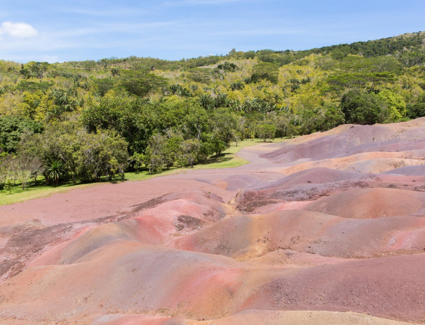 Chamarel Seven Colored Earth Geopark - sanddyner i sju forskjellig farger