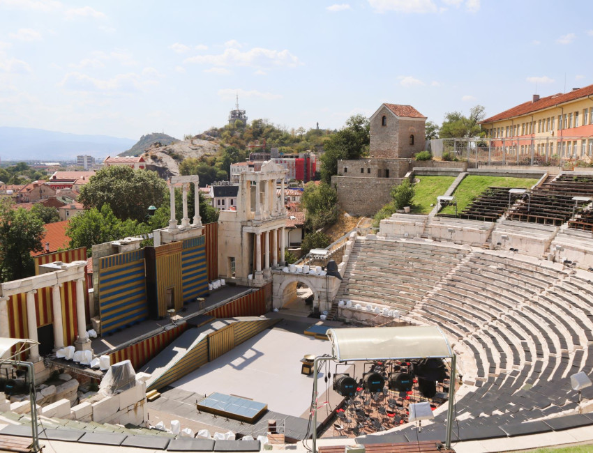 Det romerske amfiteatret i Plovdiv - Bulgaria