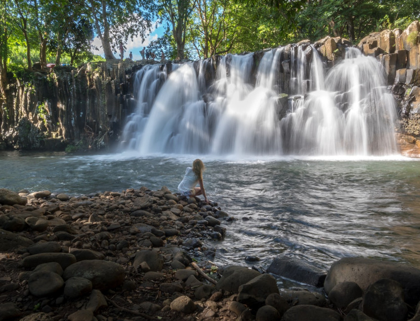 Det er mange fossefall på Mauritius