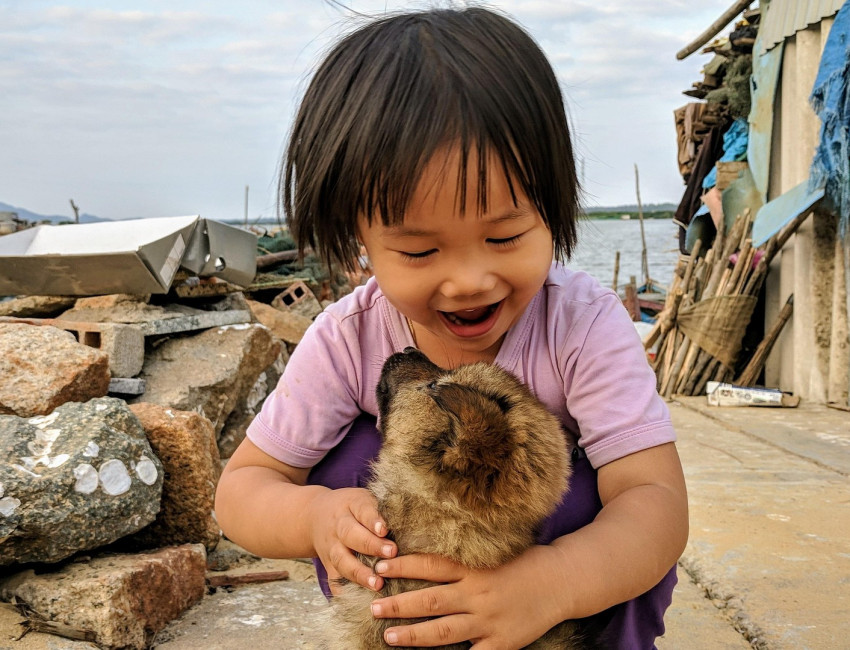 Jente som leker - Quy Nhon