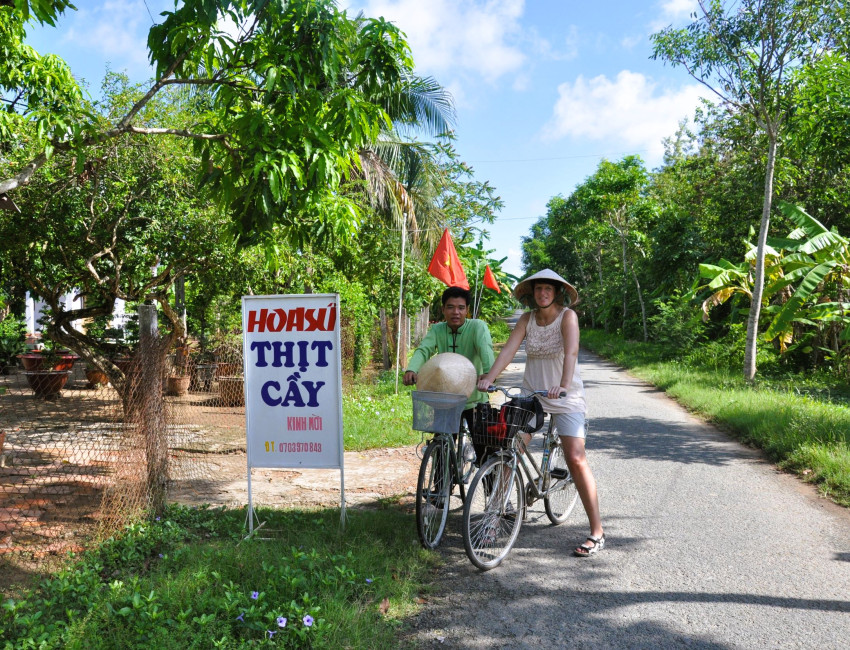 Sykkeltur i Mekong-deltaet