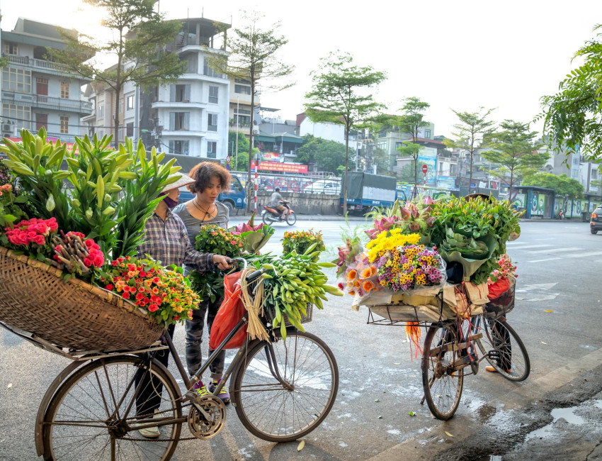 Blomsterselgere Hanoi