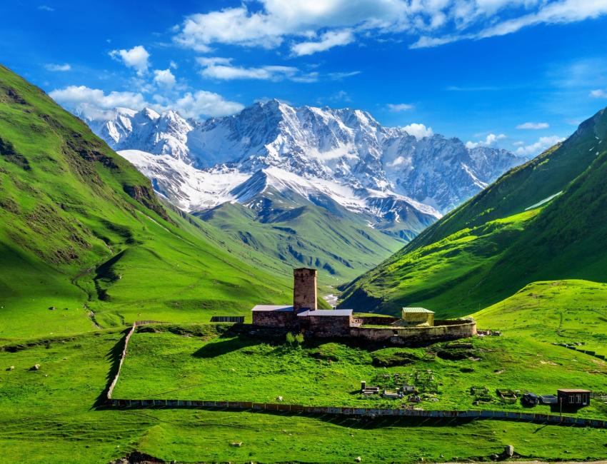 Lamaria-kirken Ushguli - Svaneti - Kaukasus - Georgia